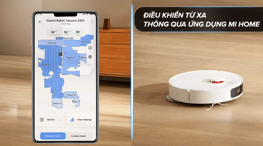 Robot hút bụi Xiaomi Vacuum X20+