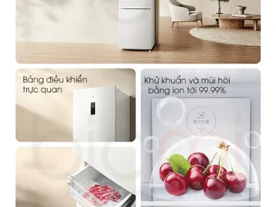 Tủ lạnh Xiaomi Mijia 256L thiết kế 3 cửa độc lập