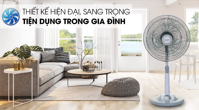 Quạt cây lửng Sharp PJ-L40RV-LG
