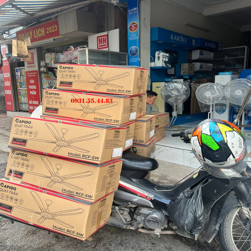Quạt trần Rapido 3 cánh RCF – 3W White