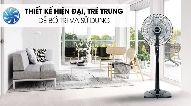 Quạt cây Sharp PJ-S40RV-DG-Có điều khiển 