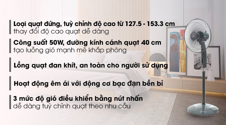 Quạt đứng KDK P41U