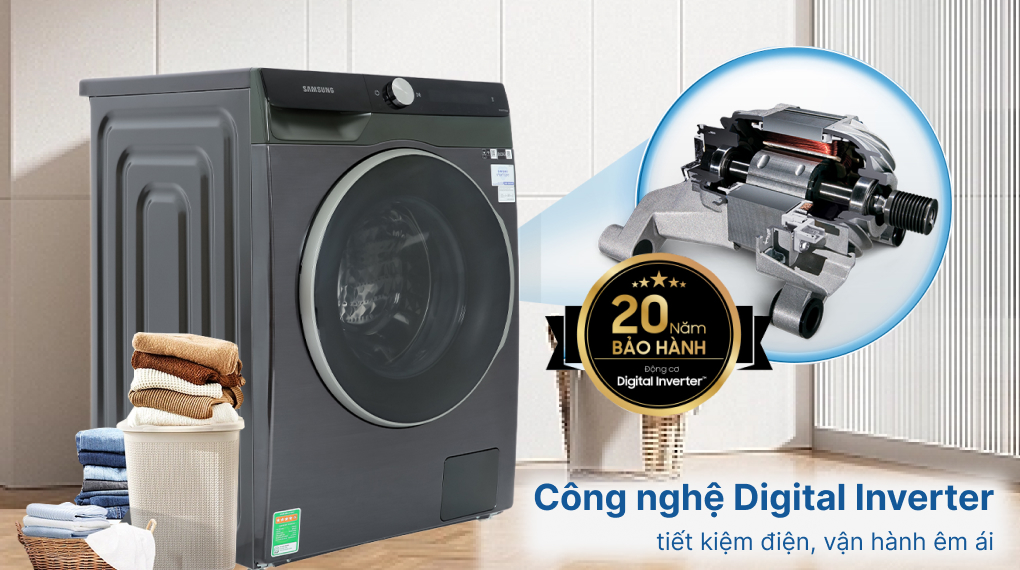 Máy giặt WW10TP44DSB/SV Samsung AI Inverter 10kg