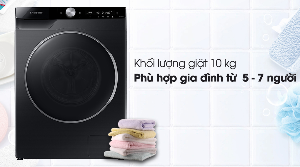 Máy giặt WW10TP44DSB/SV Samsung AI Inverter 10kg