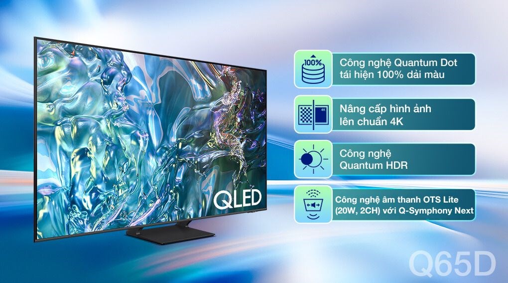 Smart Tivi QLED Samsung 4K 65 inch QA65Q60DAKXXV chính hãng