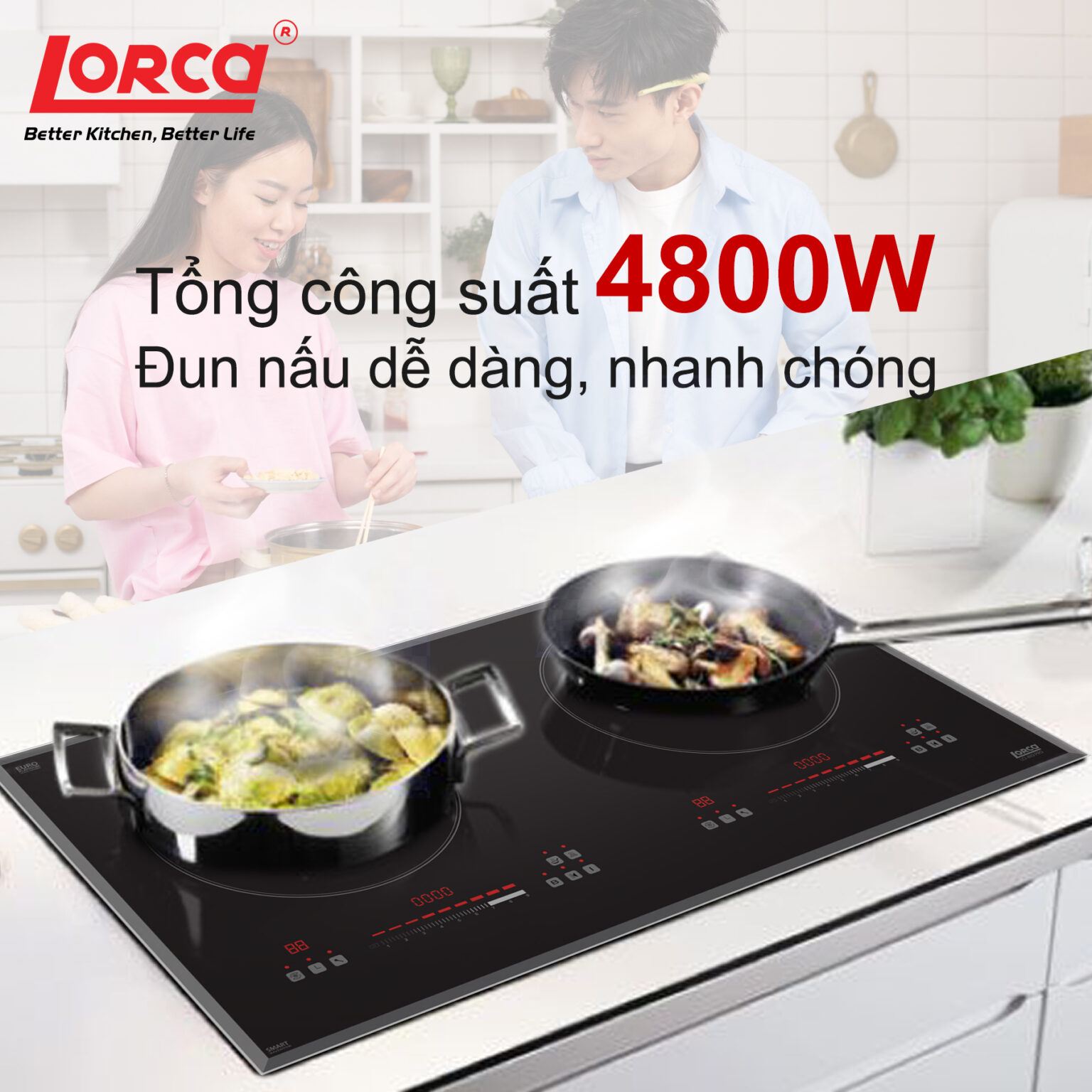 
Bếp từ Lorca LCI 889 Pro nhập khẩu Malaysia chính hãng cao cấp