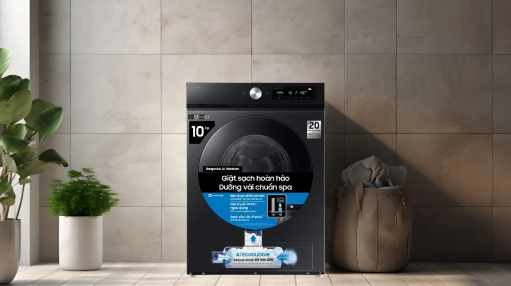 Máy giặt Samsung Bespoke AI Inverter 10 kg WW10DB7U34GBSV Máy giặt Samsung Bespoke AI Inverter 10 kg WW10DB7U34GBSV