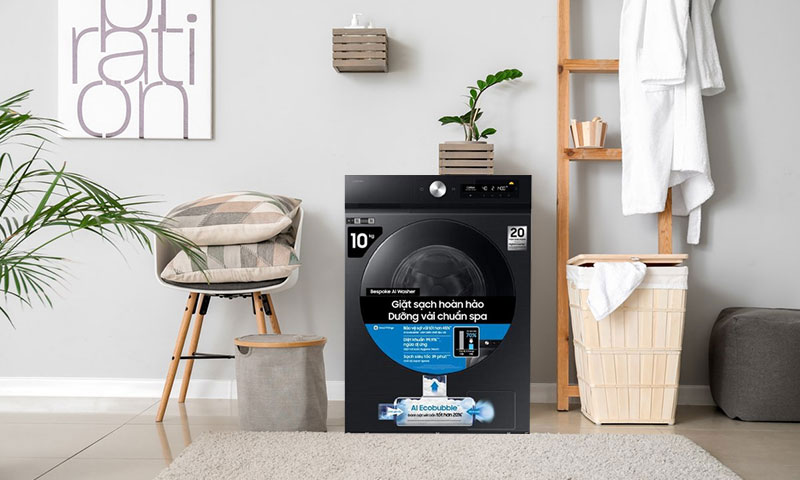 Máy giặt Samsung Bespoke AI Inverter 10 kg WW10DB7U34GBSV