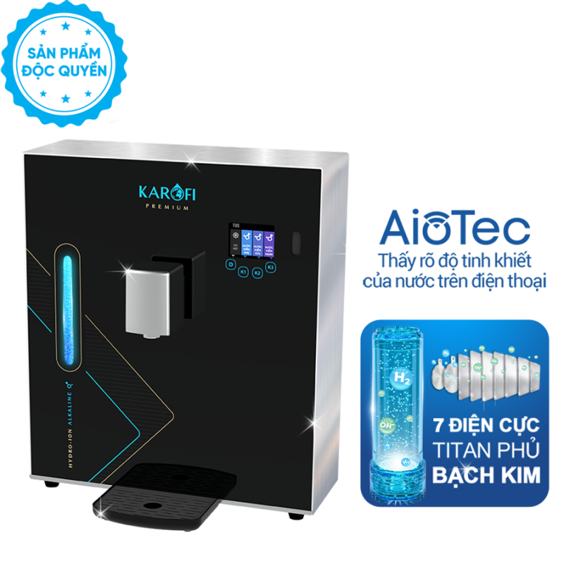 Máy lọc nước Hydro-ion kiềm Karofi DA8 PREMIUM