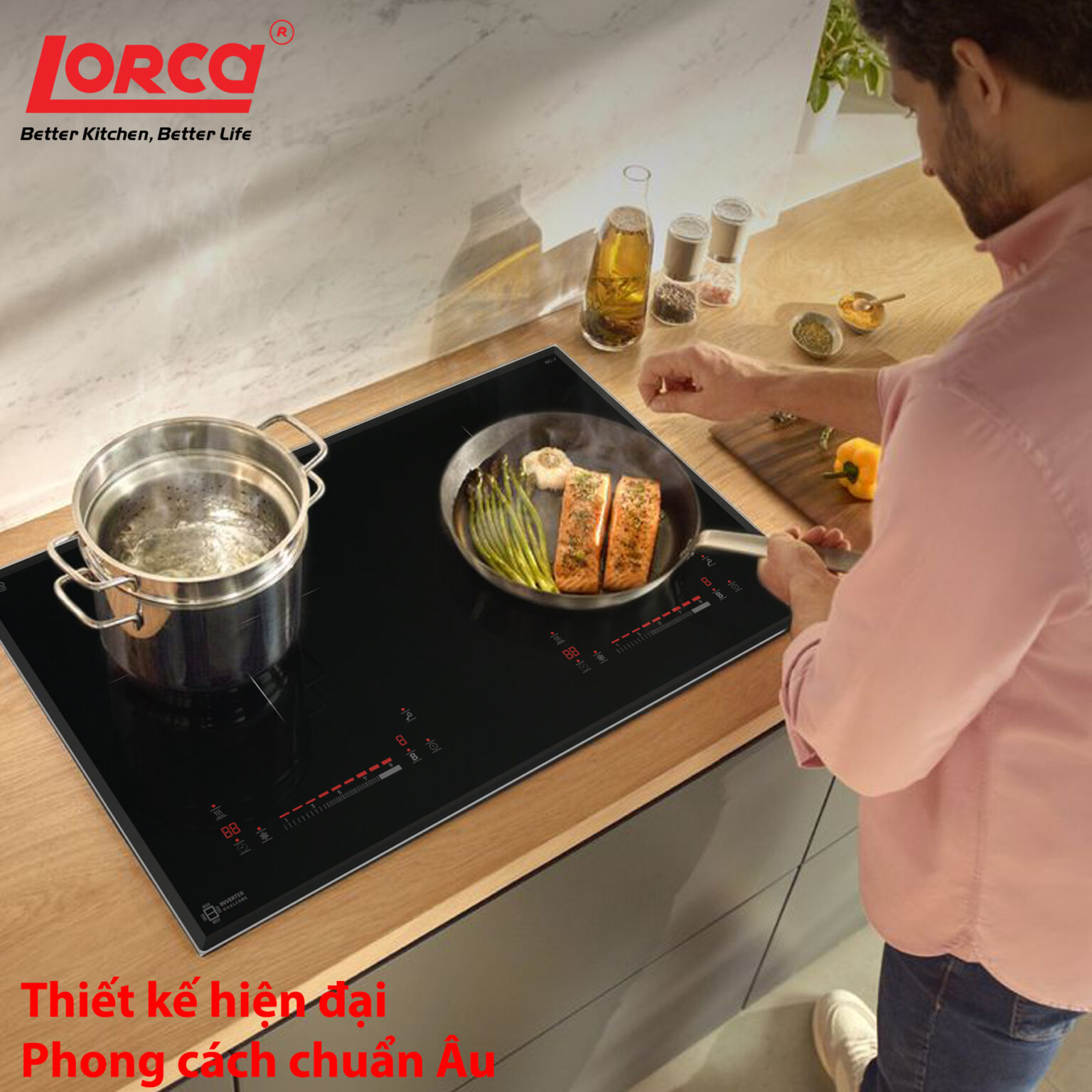 Bếp từ đôi Lorca LCI-985EU tiết kiệm điện