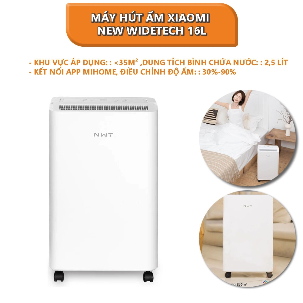 Máy Hút Ẩm Xiaomi New Widetech NWT 16L