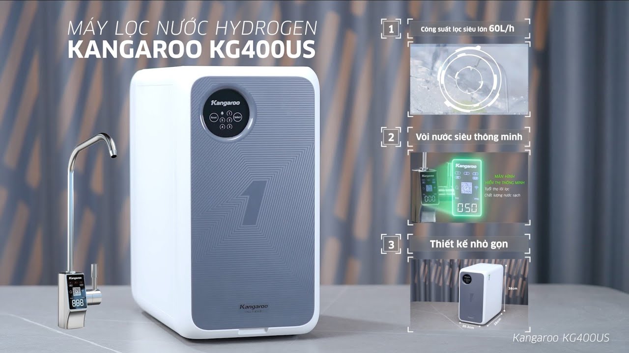 Máy Lọc Nước Để Gầm Kangaroo Hydrogen KG400US