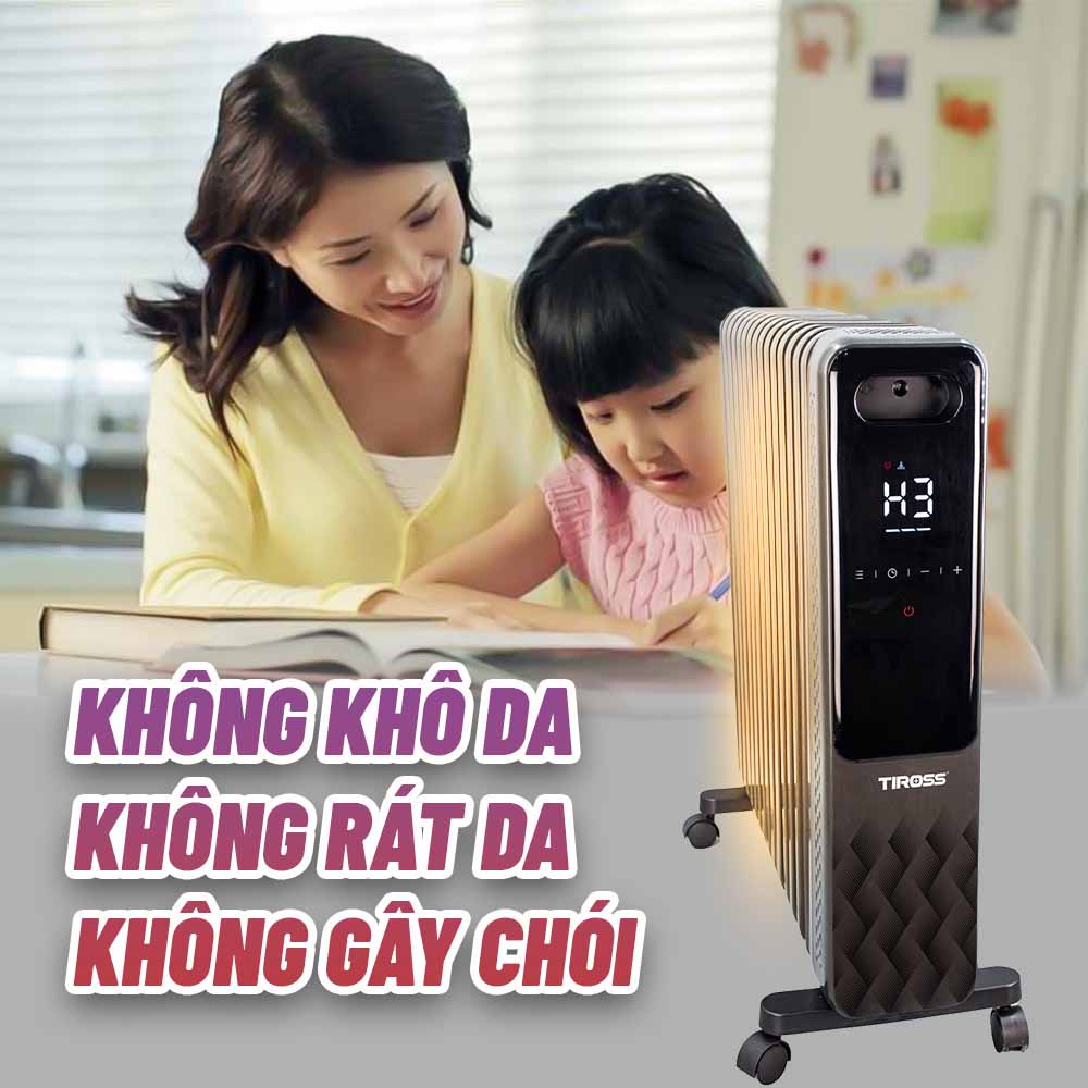 Máy sưởi dầu 15 thanh TIROSS TS9222