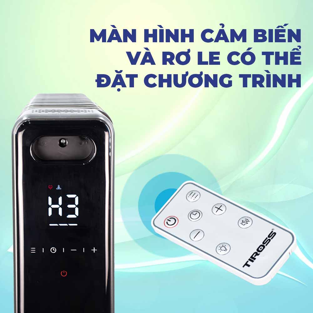 Máy sưởi dầu 15 thanh TIROSS TS9222