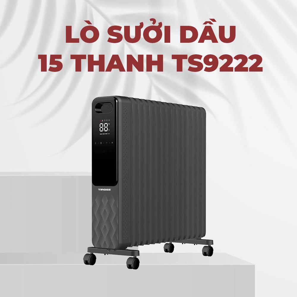 Máy sưởi dầu 15 thanh TIROSS TS9222