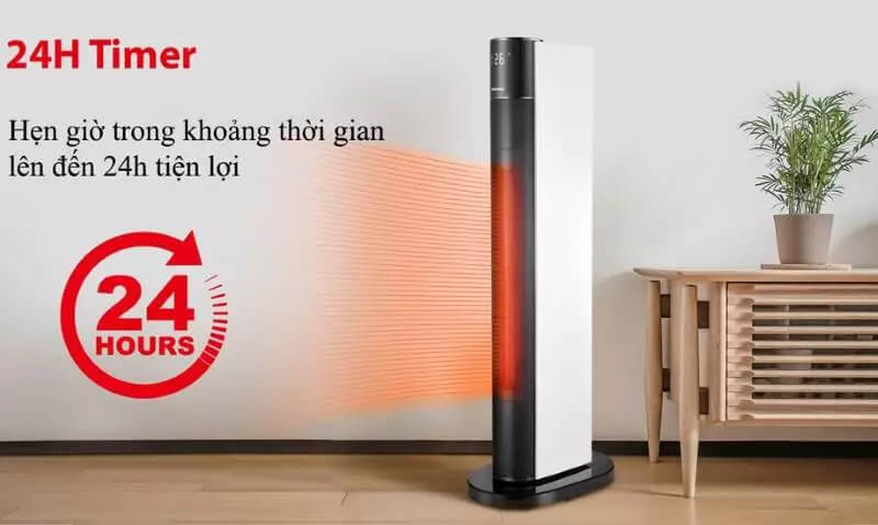 Quạt sưởi Ceramic Tiross TS9443 cho phòng 10–20 m²