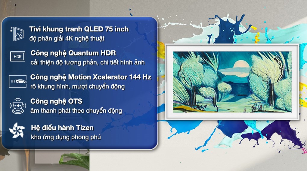 Tivi Samsung QA75LS03FA 75 inch QLED Lifestyle 4K