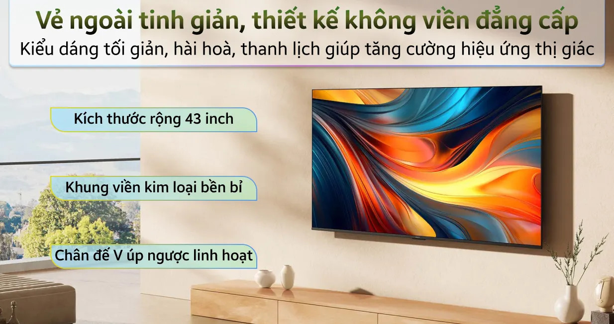 Tivi Xiaomi L43MB-AFSEA 43 inch FHD 2026 quốc tế
