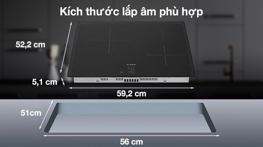 Bếp từ Bosch PUC61KAA5E sản xuất tại Tây Ban Nha
