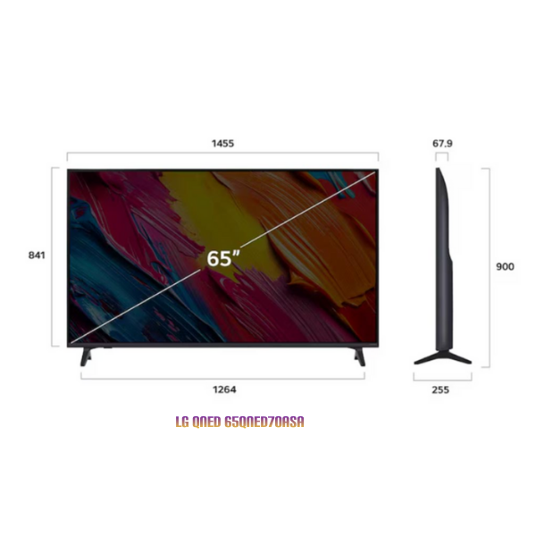 Thiết kế viền mỏng LG 65QNED70ASA