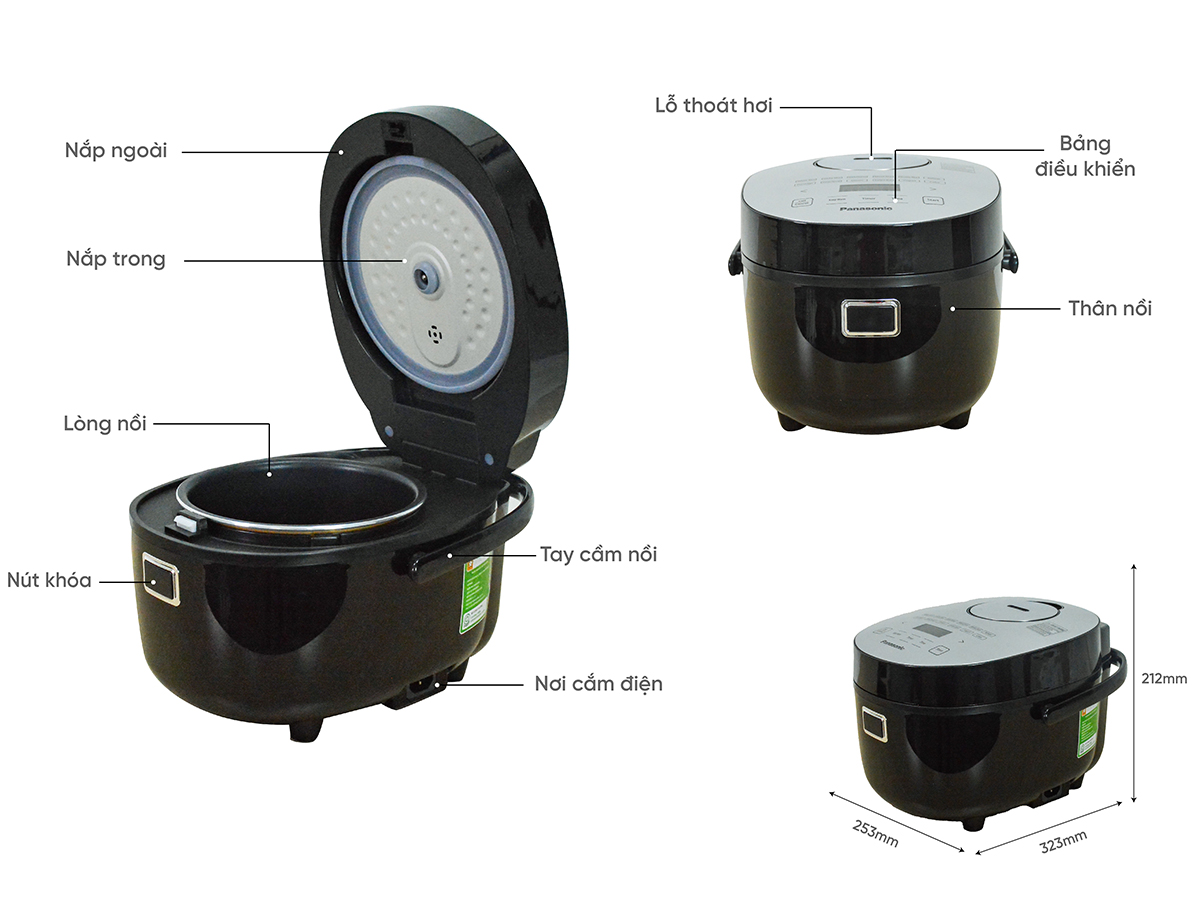 Lòng nồi chống dính Panasonic SR-DB071KRA