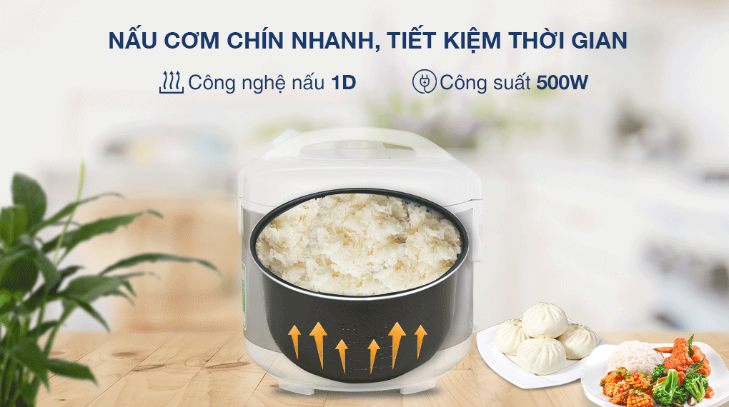 Nồi cơm điện Panasonic SR-MVN10LRAX nắp gài
