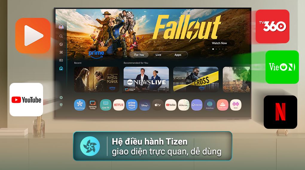 Thiết kế viền mỏng Samsung QA85QN70FAKXXV