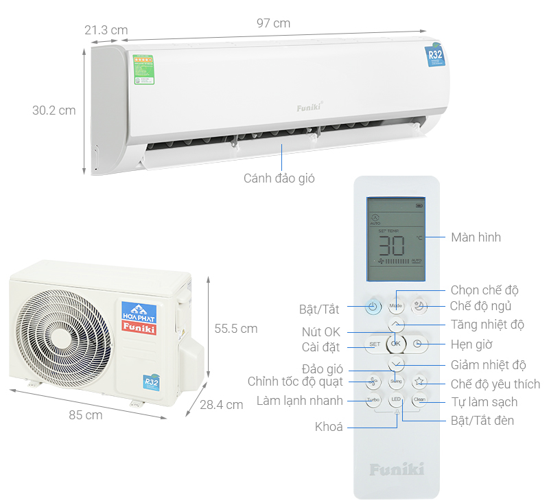 Dàn nóng điều hòa Funiki HSC18TMU gas R32