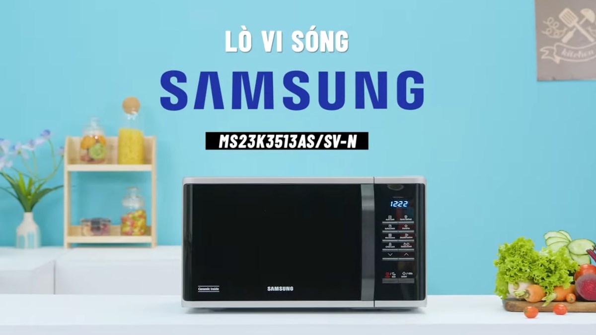 Lò vi sóng 23L Samsung MS23K3513AS