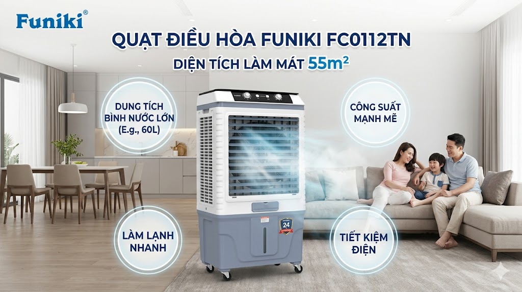 Quạt điều hòa Funiki FC0711TN 65m²