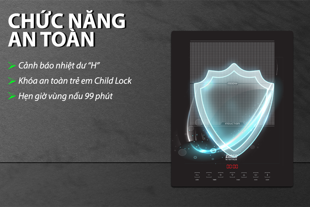 Bếp từ đơn Lorca TA-1017 PLUS cao cấp