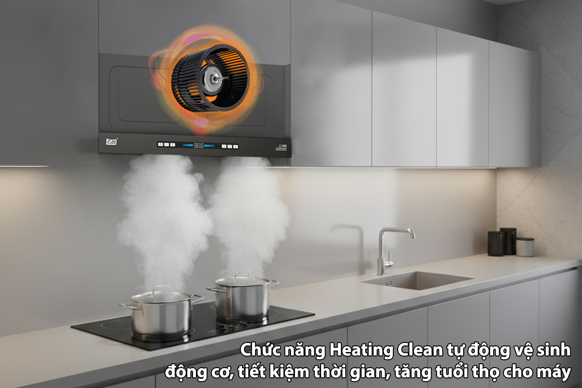 Máy hút mùi Lorca công suất hút lớn