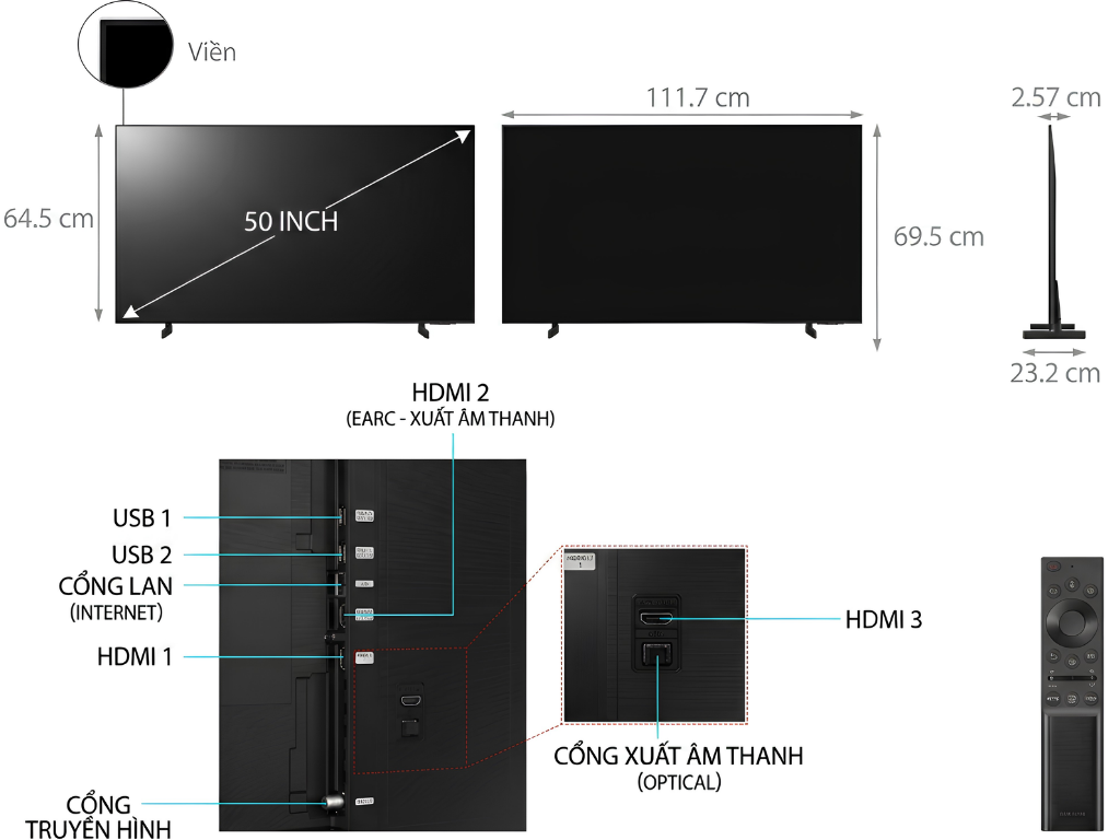 Smart Tivi Toshiba AI 4K 50 inch 50C350RP tại Điện Máy Văn Minh