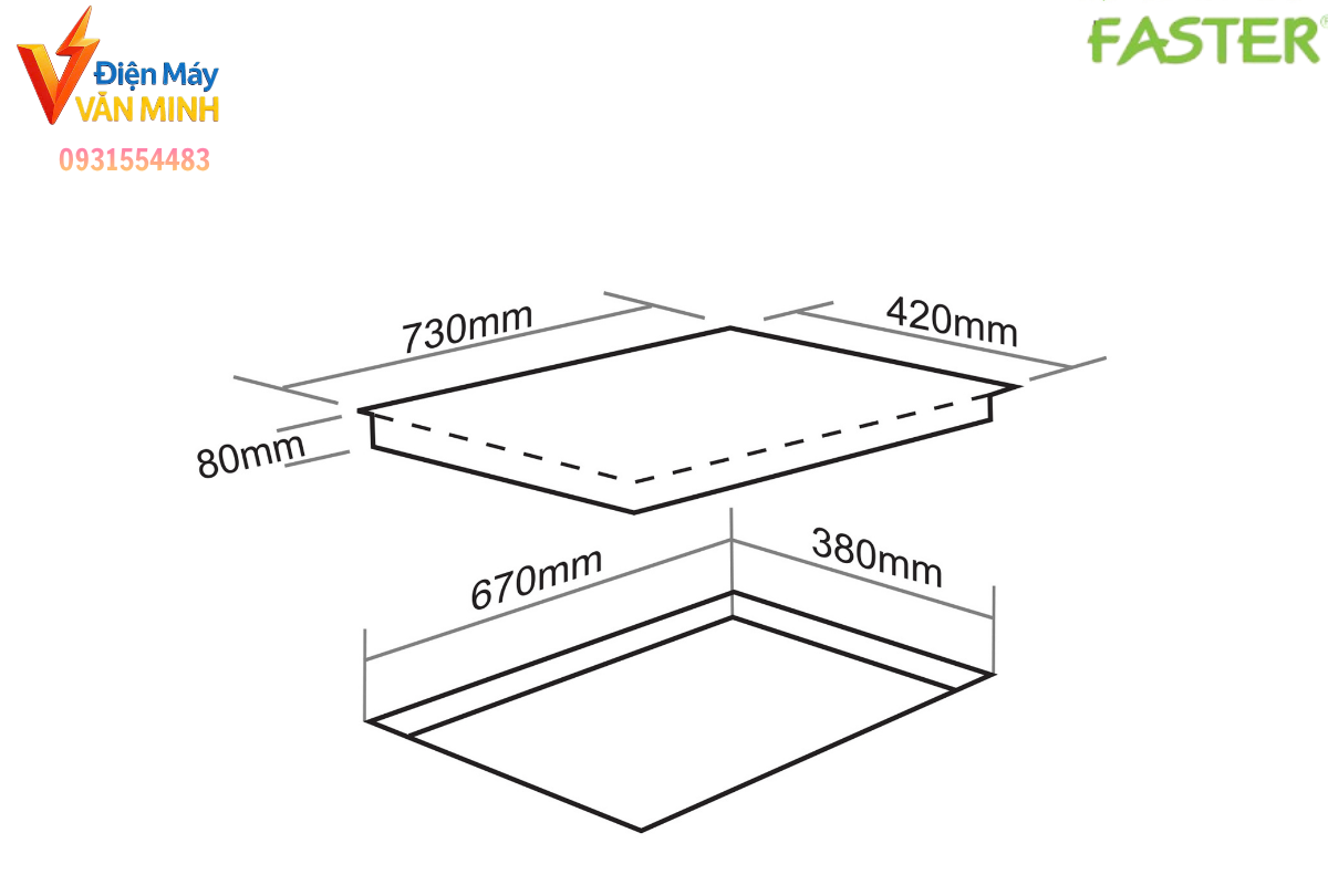 Thông số bếp từ Faster FS 836G