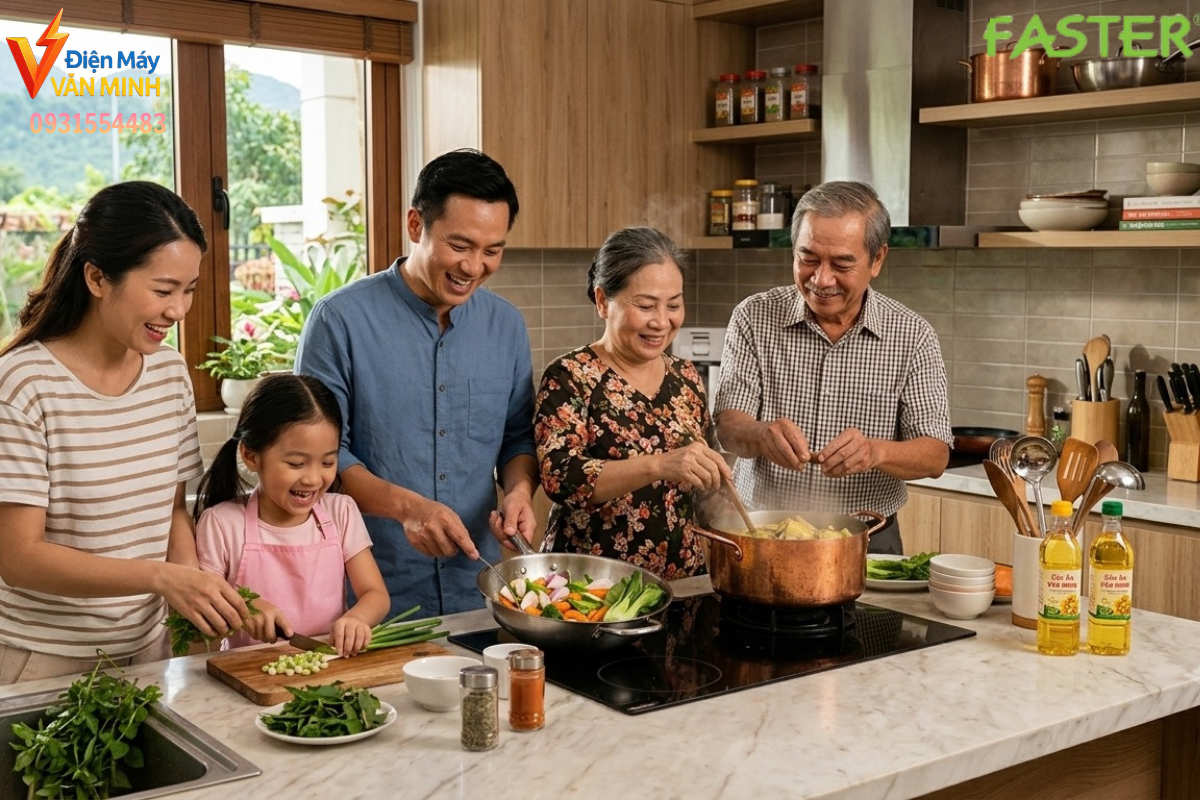 Bếp từ Faster FS 828I tại Điện Máy Văn Minh
