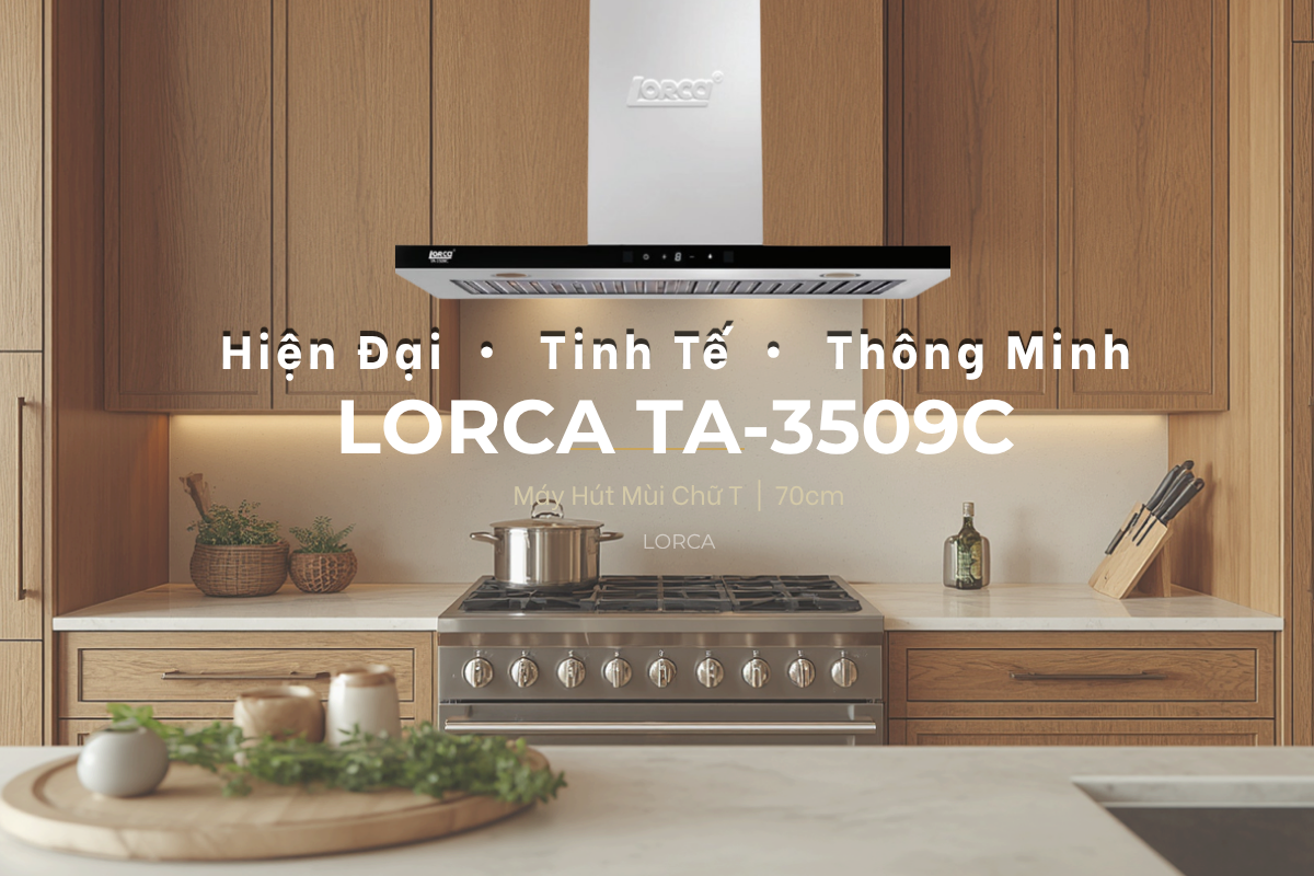 Thiết kế hiện đại của máy hút mùi TA 3509C 70cm