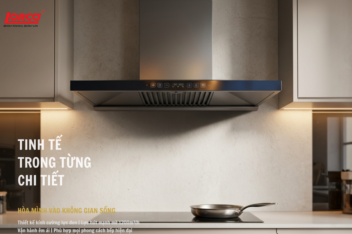 Máy hút mùi Lorca LC 3619 Premium SR8L 70cm