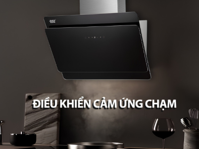 Bảng điều khiển cảm ứng kết hợp vẫy tay trên máy hút mùi Lorca TA 6779C