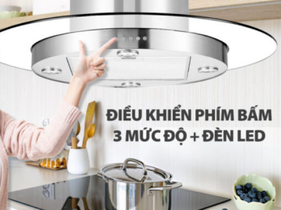 Công suất hút mạnh giúp Máy Hút Mùi Đảo Lorca TA 6009 nhanh chóng loại bỏ khói, hơi dầu mỡ và mùi thức ăn trong quá trình nấu nướng.