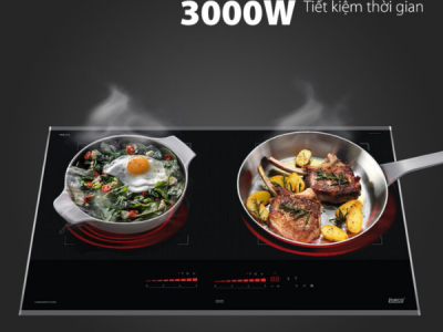 bếp từ lorca lắp âm 2 vùng nấu chính hãng