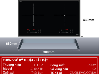Lắp đặt bếp từ Lorca LCI 667TH