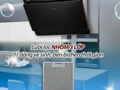 Mặt trước máy hút mùi Lorca TA 6779C sang trọng cho căn bếp hiện đại