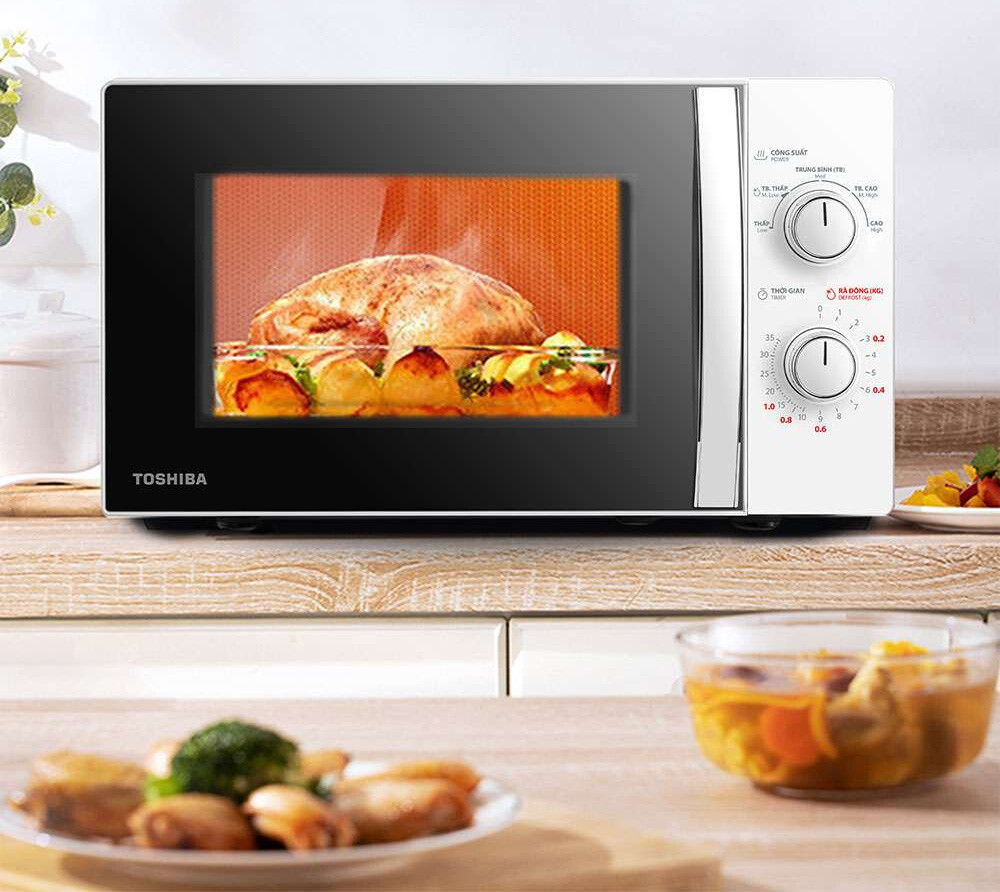 Thiết kế Lò vi sóng Toshiba MWP-MM20P(WH) 20 lít