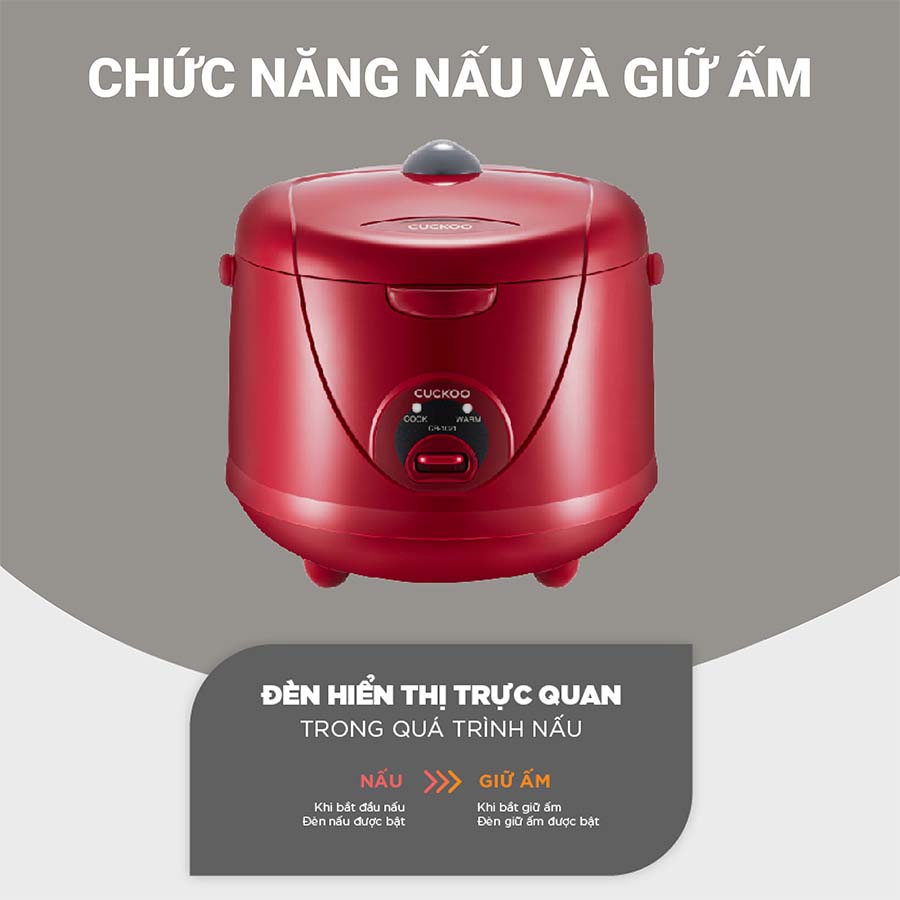 Chế độ giữ ấm nồi cơm điện Cuckoo