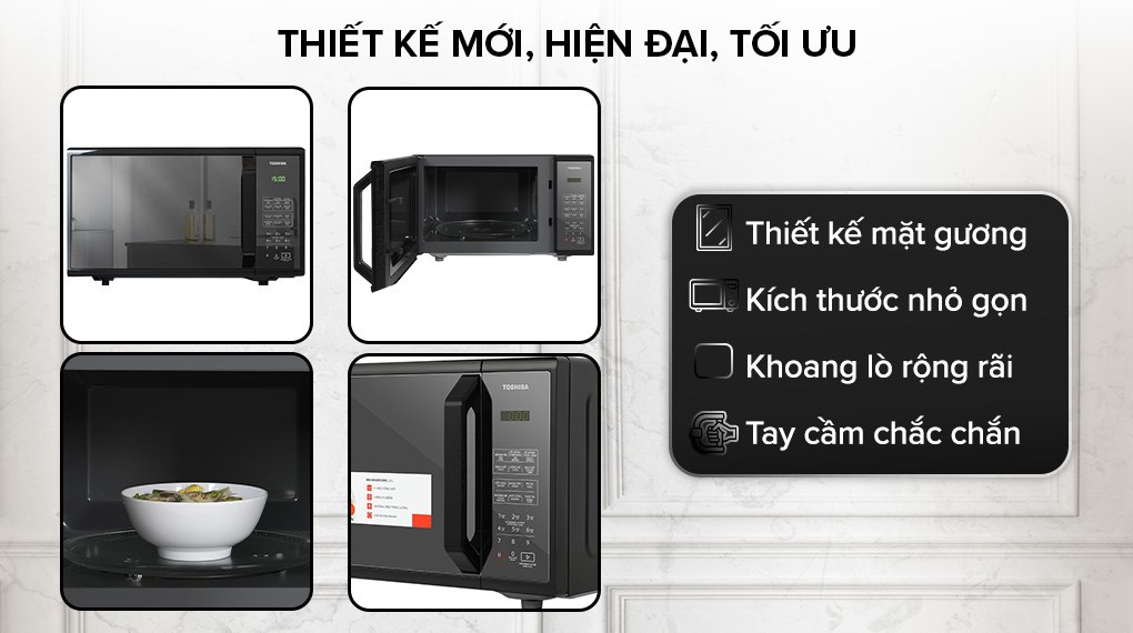 Thiết kế Lò vi sóng Toshiba MM-EM25PE(BM)
