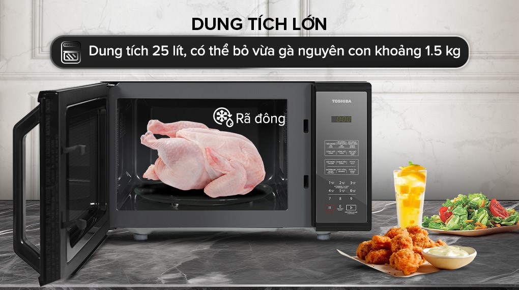 Khoang Lò vi sóng Toshiba MM-EM25PE(BM) 25 lít