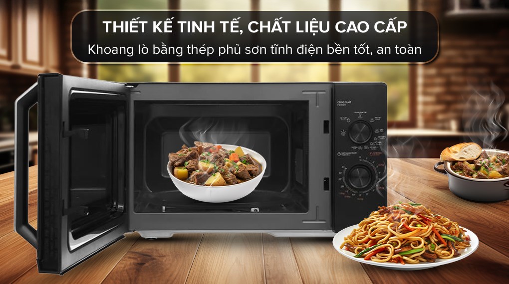 Thiết kế Lò vi sóng Toshiba MW3-MG25PE(BK)