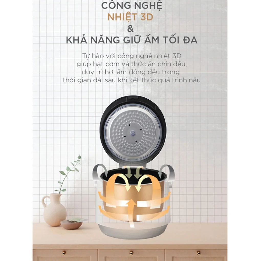 Chế độ giữ ấm tự động Cuckoo CR-1095