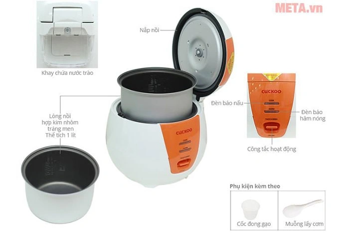 Nồi cơm điện Cuckoo cho gia đình 2–4 người 