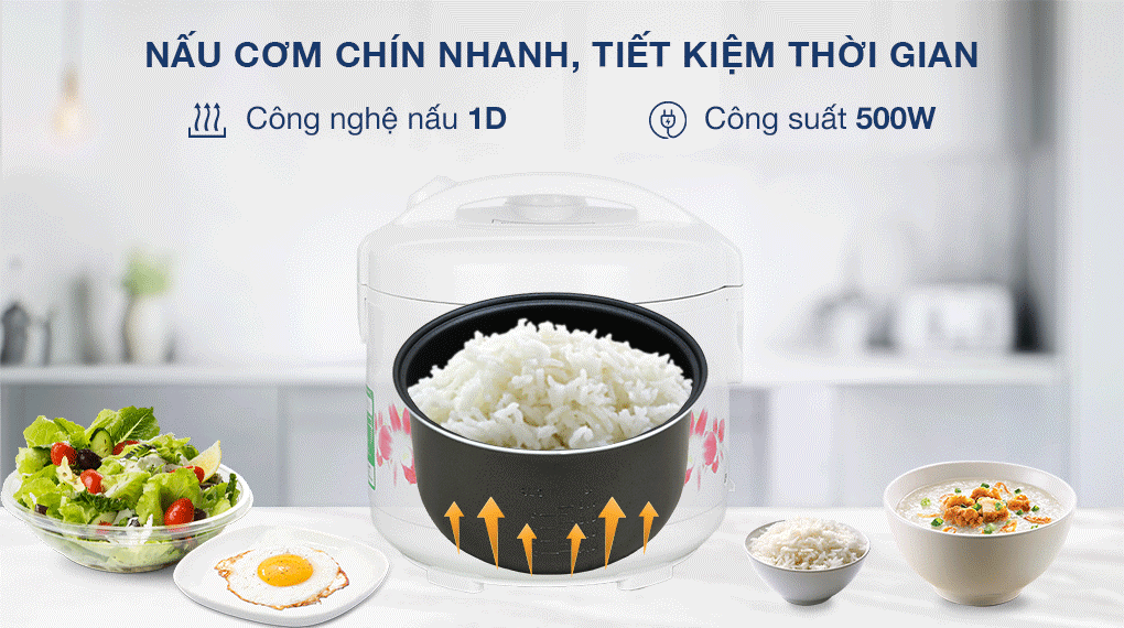 Nồi cơm điện Panasonic SR-MVN10FRAX nắp gài